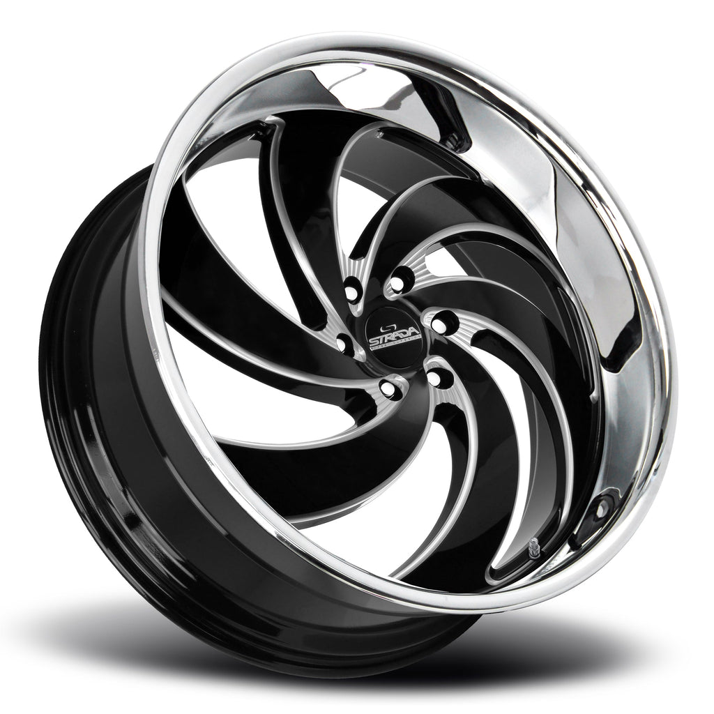 Retro 6 Gloss Black Milled Stainless Steel Lip